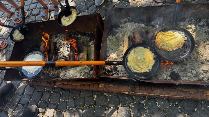 Verdens bedste pandekagebagere bager pandekager